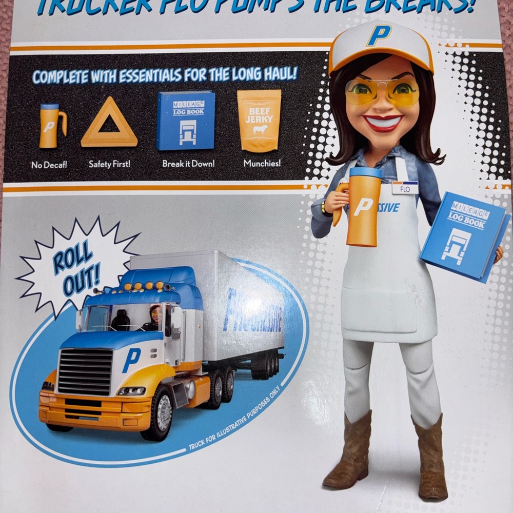 Progressive Flo Trucker Action Figure - Picture 5 of 5